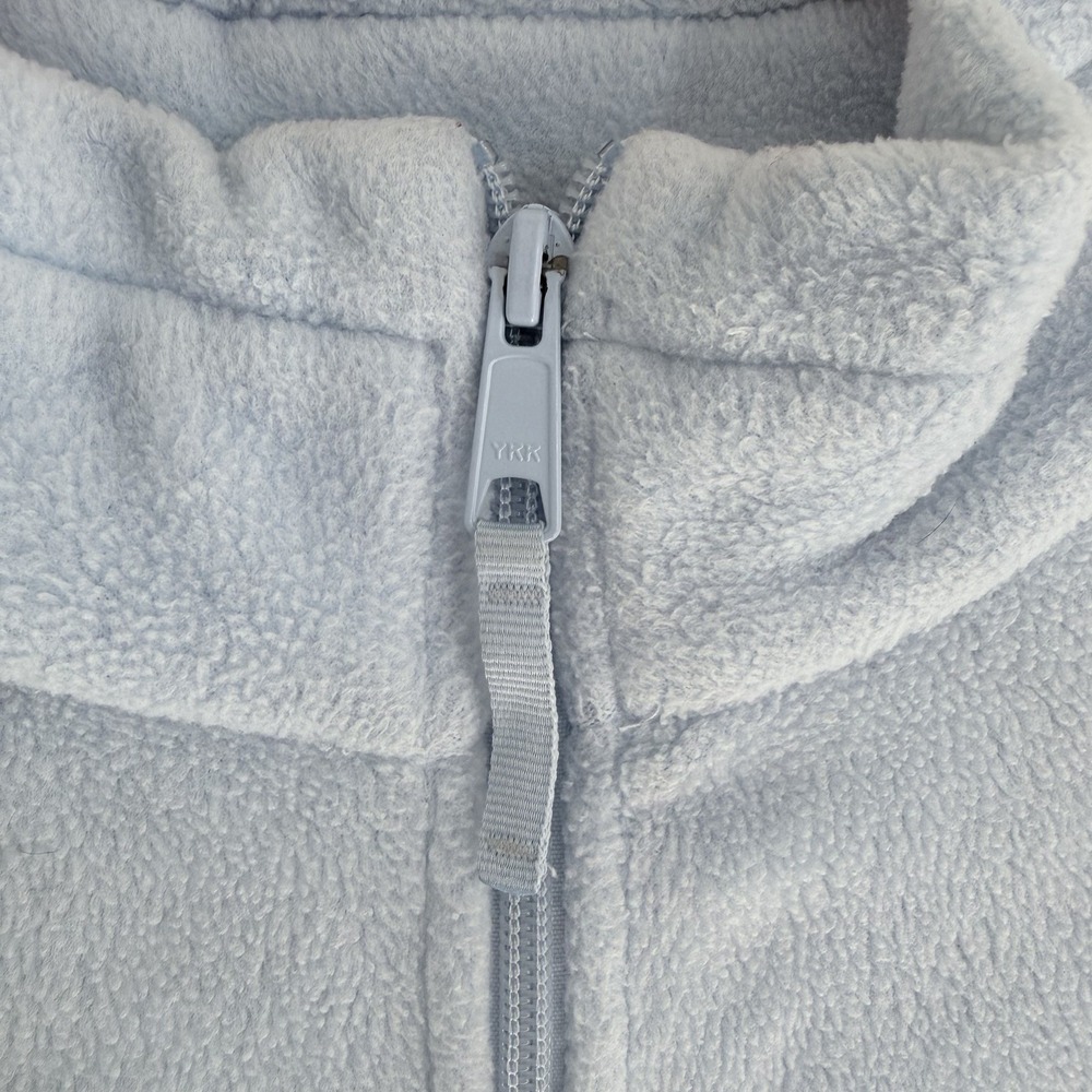 Columbia Women's Full Zip Fleece Jacket Light Blue Solid Long Sleeve Size Large - Picture 3 of 8